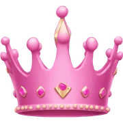 Pink crown sticker