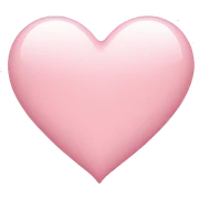 Light pink heart sticker