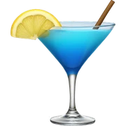 BLUE coctail sticker