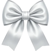 white bow sticker