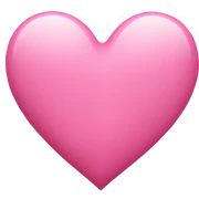 Pink heart sticker