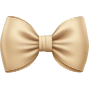Beige bow sticker