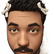 black haired boy with beard sticker