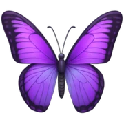 purple butterfly sticker
