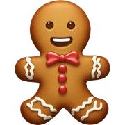 gingerbread man sticker