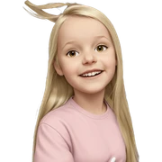 blonde girl with long hair sticker