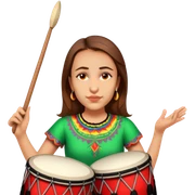 Festive Drummer sticker