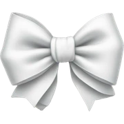 A white bow sticker