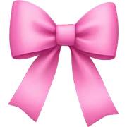 pink bow sticker