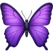 purple butterfly  sticker
