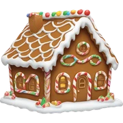 Gingerbread house sticker