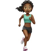 Girl running  sticker