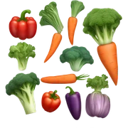 Vegetables sticker