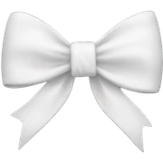 white bow sticker