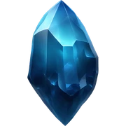 Smooth piece of blue obsidian crystal sticker