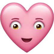 pink heart sticker