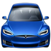 blue-tesla sticker