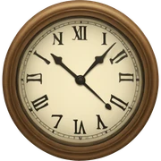 vintage clock sticker