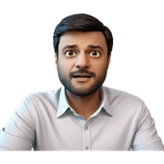 male with beard in shirt sticker