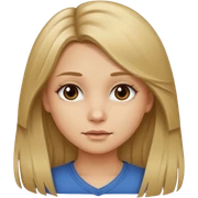 Girl with long dirty blonde hair  sticker