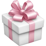 Light pink Christmas gifts under a white Christmas tree  sticker