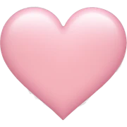 Light pink heart sticker
