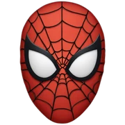 Spiderman face sticker