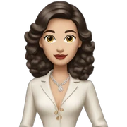Brunette lady wearing dior sticker