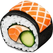 california roll no fish sticker