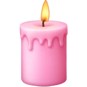 Baby pink candle  sticker
