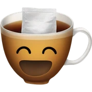 Teabag in a cup sticker
