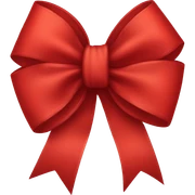 red bow sticker