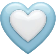 White heart sticker