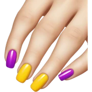 Nails painted sticker