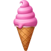Pink ice cream  sticker