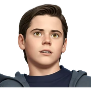 realistic portrait of a boy sticker