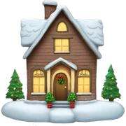 christmas house sticker