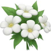 Bouquet of white flowers sticker