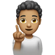 Light skin person with finger sticker