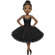 black Ballerina dress sticker
