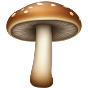 brown mushroom sticker