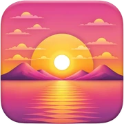 Sunset  sticker