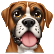 Dog boxer  sticker