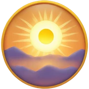 Sun rising  sticker