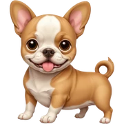 Bulldog and chihuahua  sticker