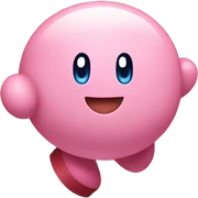 running KIRBY  sticker