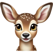 Baby deer sticker
