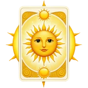 The sun Tarot card sticker
