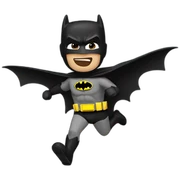Flying batman sticker