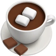 Marshmallows in a cup of cocoa sticker